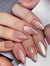 Cat Eye Light Pink Press on Nails Medium Almond