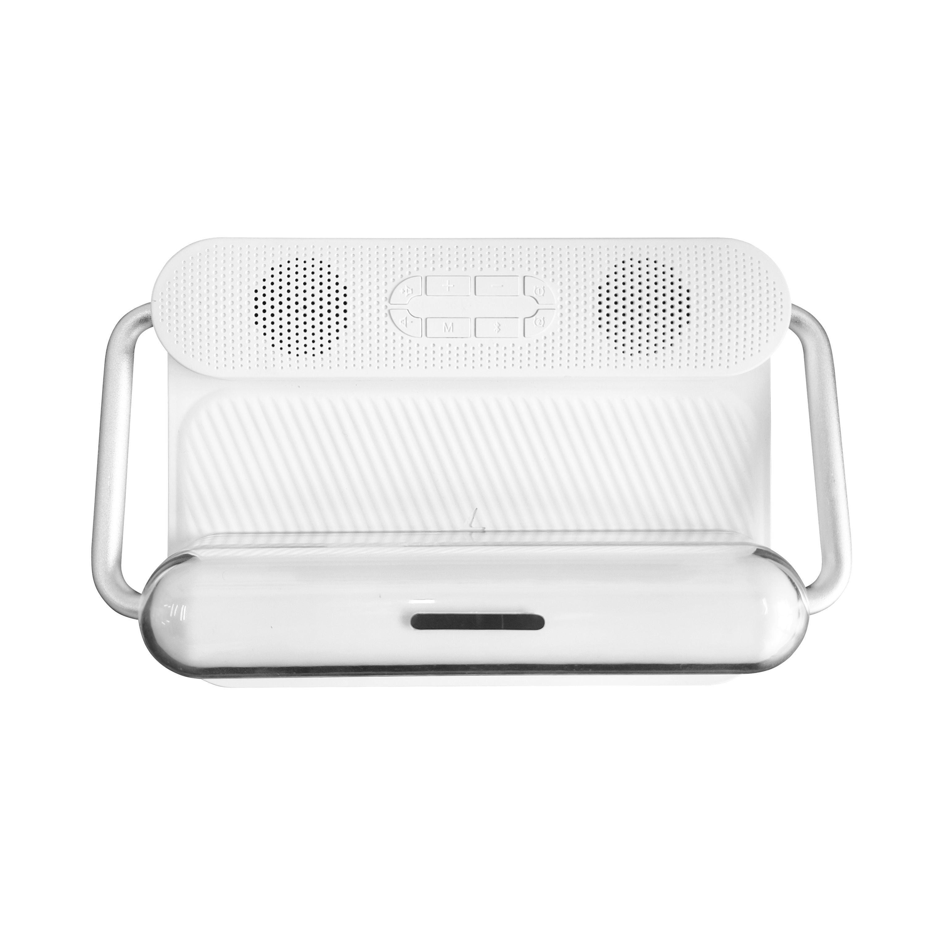 5 in 1 Wireless Charging Station Bluetooth Speaker Reminder Clock Portable Speaker with Alarm Clock Music Playback Night Ligh