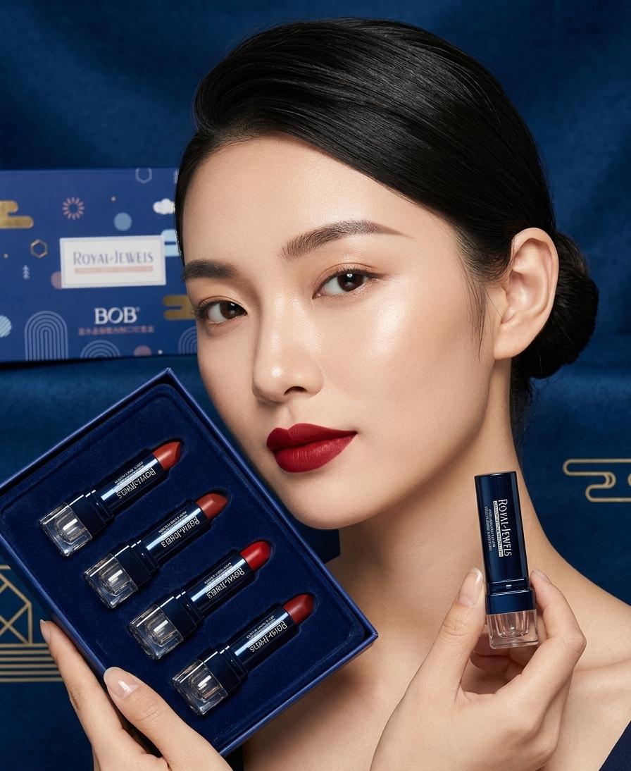 Royal Lipstick Set – 4 Gorgeous Shades Box ( From England )