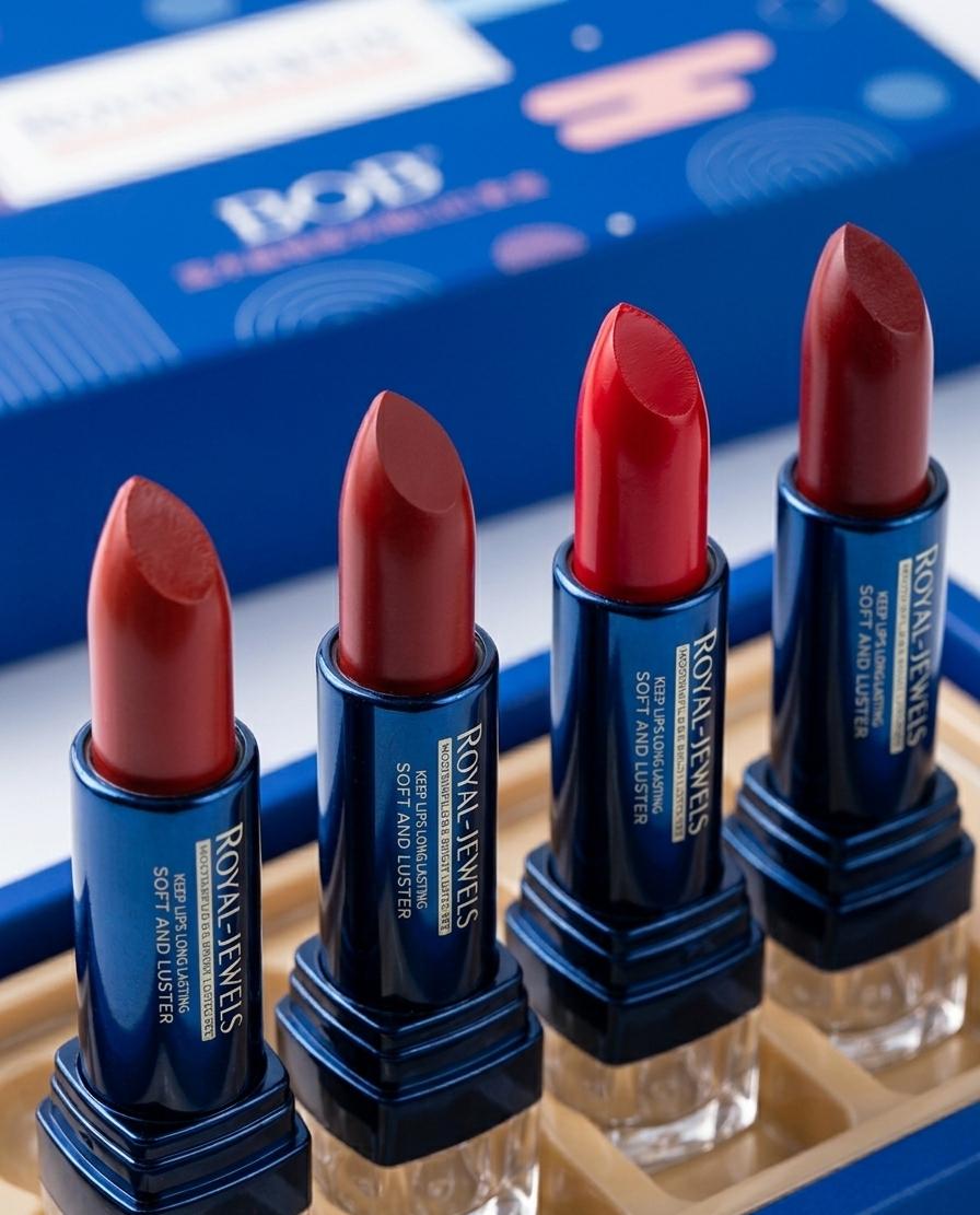 Royal Lipstick Set – 4 Gorgeous Shades Box ( From England )