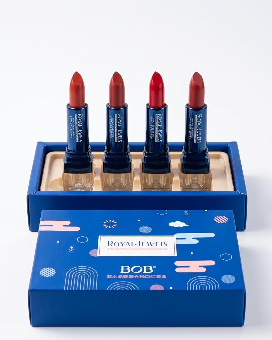 Royal Lipstick Set – 4 Gorgeous Shades Box ( From England )