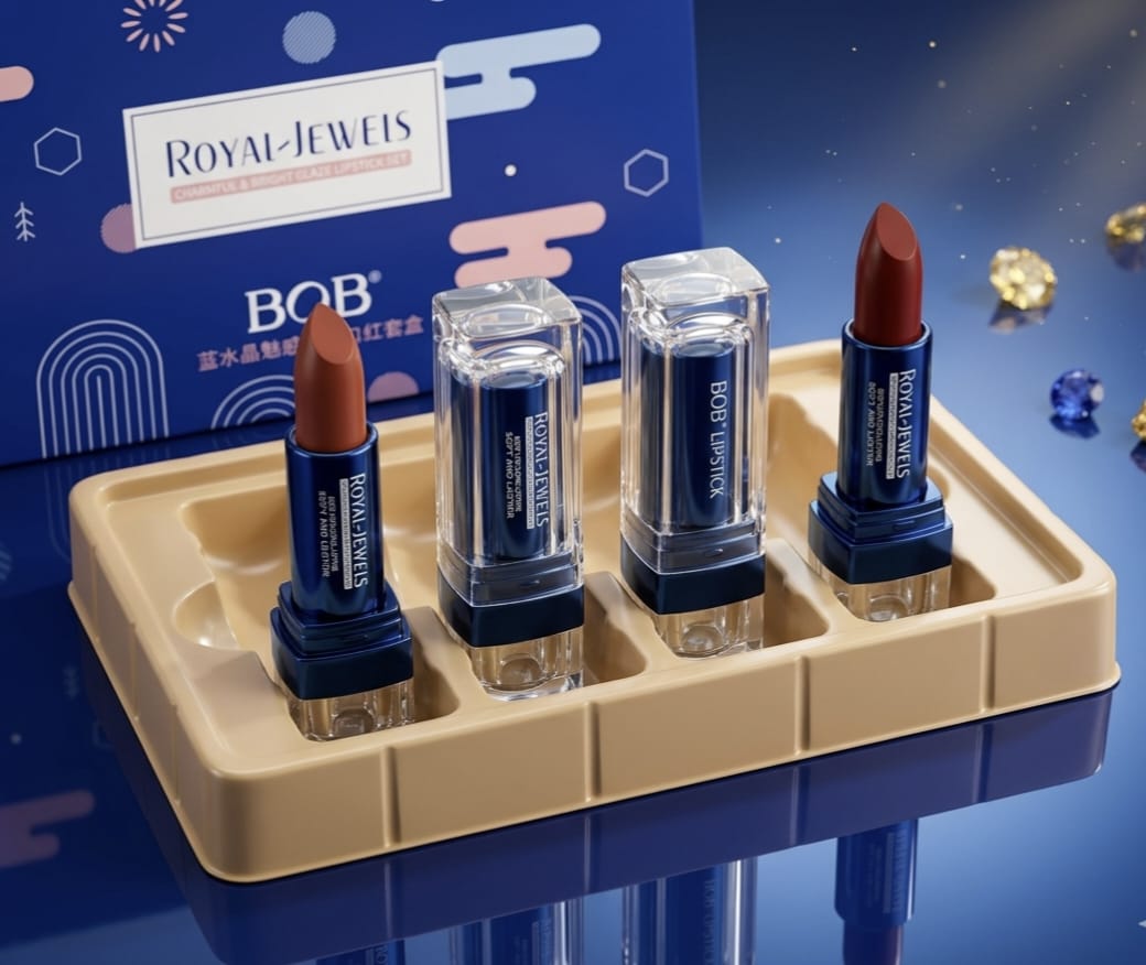 Royal Lipstick Set – 4 Gorgeous Shades Box ( From England )